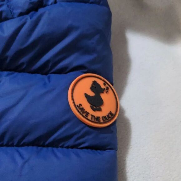 Save The Duck Boys size 4 Blue Donny Puffer Full Zip Jacket Synthetic Down NEW - Picture 5 of 14